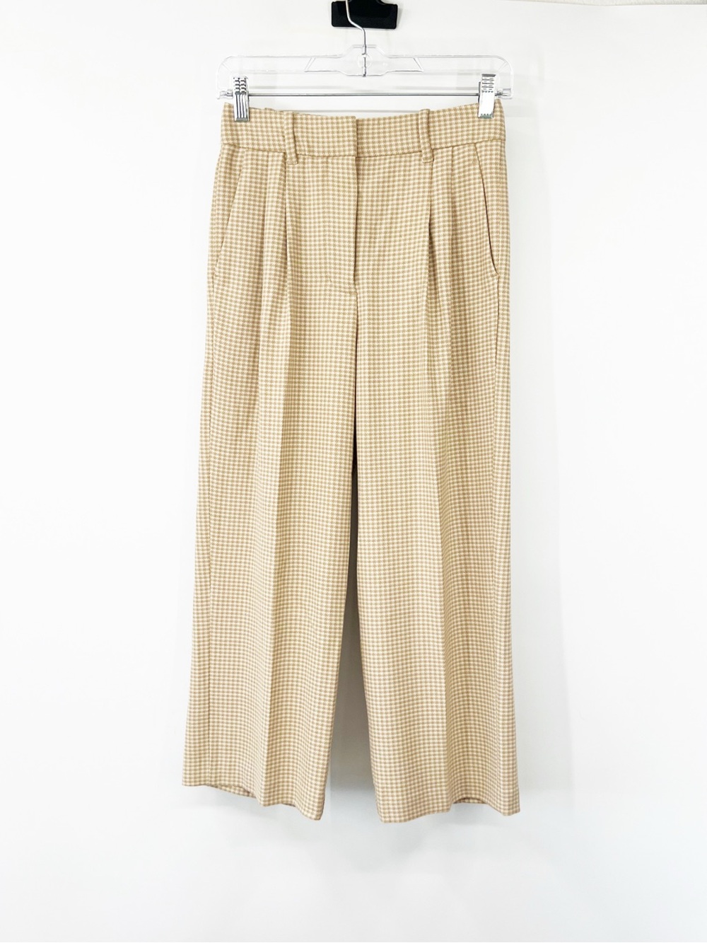 Wilfred Aritzia Effortless Cropped Pants High Rise Pleated